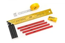 Toolkid Meetset Voor Kids Kindergereedschap 9 Toolkid Meetset Voor Kids Kindergereedschap -Overdekte Speelgoeds Winkel ToolKid 101400 meetset winkelhaak potloodslijper rolmaat kindergereedschap 1