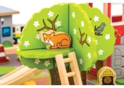 BigJigs BJT049 Treintafel Brandweer Spoortafel Houten Trein 13 BigJigs BJT049 Treintafel Brandweer Spoortafel Houten Trein -Overdekte Speelgoeds Winkel bigjigs bt049 brandwweer trein set en tafel 4