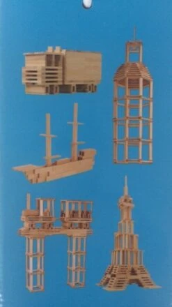 Bouwplankjes City Blocks 150 Stuks -Overdekte Speelgoeds Winkel bouwplankjes 150 stuks 2