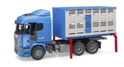 Bruder 3549 Scania Veetransport-wagen Met Koe Veewagen -Overdekte Speelgoeds Winkel bruder 3549 scania veewagen met 1 koe 1
