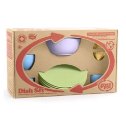 Green Toys Green-Toys Eetservies Plate-and-Cup -Overdekte Speelgoeds Winkel eetservies schotelset green toys 1