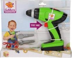 Eichhorn Constructor Accuschroevendraaier Kindergereedschap -Overdekte Speelgoeds Winkel eichhorn accuschroemachine contstructor kindergereedschap 1