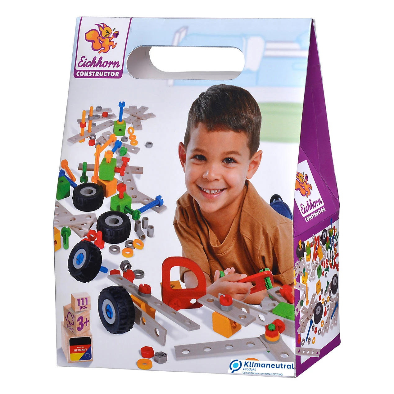 Eichhorn Constructor 111-dlg Houten Constructie Speelgoed 3 Eichhorn Constructor 111-dlg Houten Constructie Speelgoed