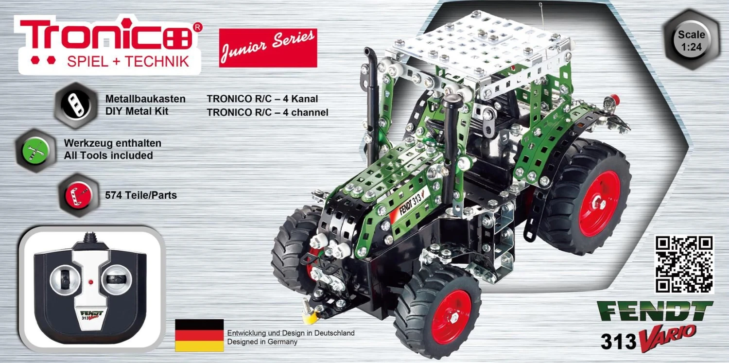 Tronico Junior Radiografisch Bestuurbare Fendt Vario 313 – 1 : 24 4 Tronico Junior Radiografisch Bestuurbare Fendt Vario 313 – 1 : 24 - Afbeelding 2