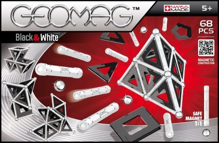 Geomag Panels Black & White 68 Delig Magnetisch Speelgoed 3 Geomag Panels Black & White 68 Delig Magnetisch Speelgoed