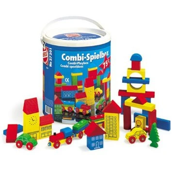 Blokkenset HEROS Combi-speelbox 75-delig 5 Blokkenset HEROS Combi-speelbox 75-delig - Afbeelding 3