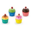 Vigatoys Cupcakeset Met Klitteband (4 Stuks) -Overdekte Speelgoeds Winkel houten cupcakes vigatoys v0808