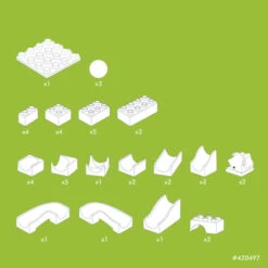 Hubelino Knikkerbaan Uitbreidingset Wissel 43-delig -Overdekte Speelgoeds Winkel hubelino 420497 uitbreiding wissel knikkerbaan 6