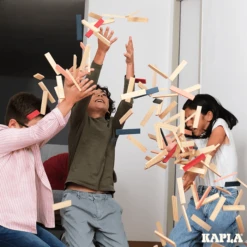 Kapla BA120BRR 120 Ton Blauw Rood En Rose -Overdekte Speelgoeds Winkel kapla 120 blauwe rood roze 3