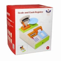 Kassa Met Weegschaal 2-in-1 Santoys -Overdekte Speelgoeds Winkel kassa met weegschaal santoys f6044 1 1