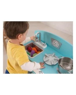 Kidkraft Retro Keuken Blauw -Overdekte Speelgoeds Winkel keuken retro blauw kidkraft 53252 3