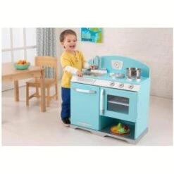 Kidkraft Retro Keuken Blauw -Overdekte Speelgoeds Winkel keuken retro blauw kidkraft 53252 6
