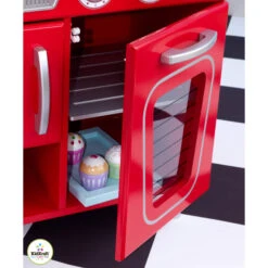 Kidkraft Keuken Vintage Rood -Overdekte Speelgoeds Winkel keuken vintage rood kidkraft 53173 2