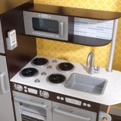 Kidkraft Uptown Espresso Speel-Keuken Kinderkeuken 15 Kidkraft Uptown Espresso Speel-Keuken Kinderkeuken -Overdekte Speelgoeds Winkel kidkraft uptown espresso keuken 2