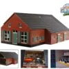 KidsGlobe 610111 Boerderij Met Stal 1:32 -Overdekte Speelgoeds Winkel kidsglobe 610111 boerderij met stal woonhuis met stal