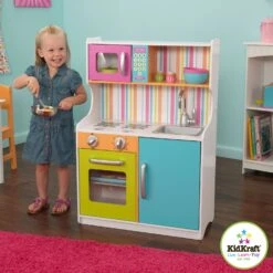 Kidkraft Kinderkeuken In Felle Kleuren -Overdekte Speelgoeds Winkel kinderkeuken in felle kleuren kidkraft 53294 5