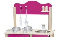 Houten Keuken “Little Chef”, Rose -Overdekte Speelgoeds Winkel kinderkeuken simply for kids little chef rose 1