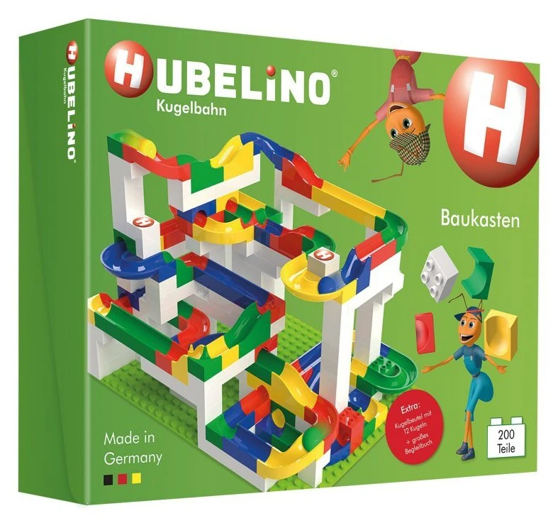 Hubelino Knikkerbaan Bouwdoos 200-delig 4 Hubelino Knikkerbaan Bouwdoos 200-delig - Afbeelding 2