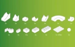 Hubelino Knikkerbaan Bouwdoos Mini-set 45-delig 8 Hubelino Knikkerbaan Bouwdoos Mini-set 45-delig -Overdekte Speelgoeds Winkel knikkerbaan 45 delig hubelino 420139 2