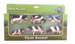 Kidsglobe Zwartbont Koeien Set Van 6 Stuks -Overdekte Speelgoeds Winkel koeien kidsglobe 57.0009 1