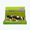 Koeien Set Van 2 Stuks Zwart/wit Liggend Kidsglobe Schaal 1 : 32 -Overdekte Speelgoeds Winkel koeien zwartbont kids globe farming 571872 1