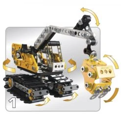 Meccano 16301 Excavator Graafmachine Contructiespeelgoed -Overdekte Speelgoeds Winkel meccano 16301 graafmachine bulldozer 1 1