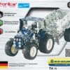 Tronico Mini New Holland T4 Met Aanhangwagen – 1 : 32 -Overdekte Speelgoeds Winkel new holland t4 met aanhanger tronico mini 10056 1