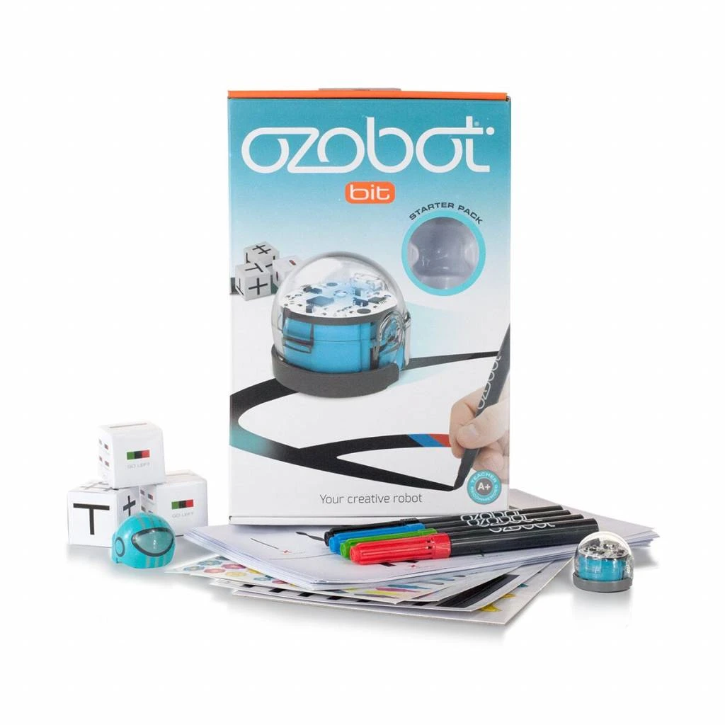 Ozobot Bit 2.0 Starter Pack Blue – STEM Programmeerbare Minirobot 4 Ozobot Bit 2.0 Starter Pack Blue – STEM Programmeerbare Minirobot - Afbeelding 2