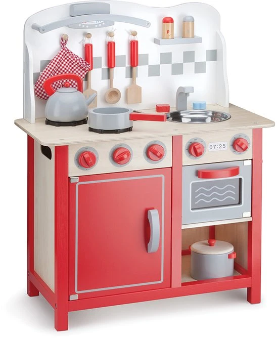 Houten Kinderkeuken Bon Appetit Deluxe 4 Houten Kinderkeuken Bon Appetit Deluxe - Afbeelding 2