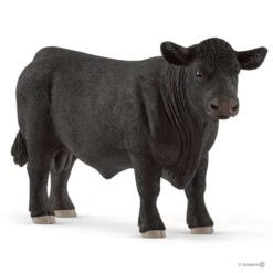 Schleich 13879 Black Angus Stier Farm World -Overdekte Speelgoeds Winkel schleich 13879 angus stier 1