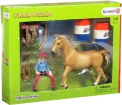 Schleich 41417 Barrel Racing Met Cowgirl FarmWorld 13 Schleich 41417 Barrel Racing Met Cowgirl FarmWorld -Overdekte Speelgoeds Winkel schleich 41417 barrel racing met cowgirl op rodeozadel 5