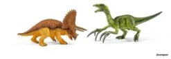 Schleich 42217 Kleine Triceratops And Therizinosaurus Dinosaurus