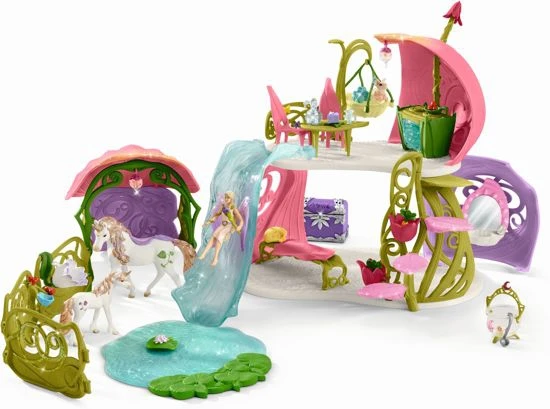 Glinsterend Bloemenhuis Met Eenhoorns – Schleich 42445 4 Glinsterend Bloemenhuis Met Eenhoorns – Schleich 42445 - Afbeelding 2