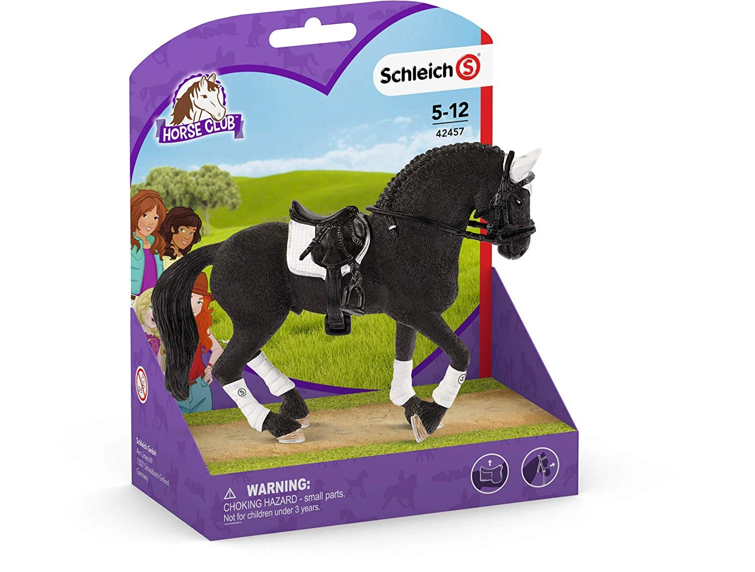 Schleich 42457 Friese Wedstrijd Hengst Horse Club 6 Schleich 42457 Friese Wedstrijd Hengst Horse Club - Afbeelding 4