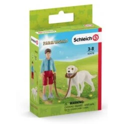 Schleich 42478 Wandelen Met Labrador FarmWorld -Overdekte Speelgoeds Winkel schleich 42478 wandeling met labrador 2