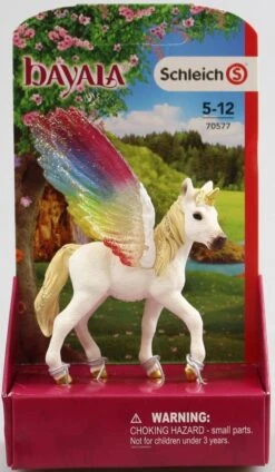 Schleich 70577 Gevleugelde Regenboogeenhoorn Veulen Bayala -Overdekte Speelgoeds Winkel schleich 70577 gevleugelde regenboog eenhoorn veulen 1 1
