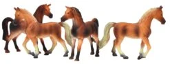 Paarden Set Van 4 Stuks Kidsglobe Schaal 1 : 32 -Overdekte Speelgoeds Winkel set 4 paarden kidsglobe