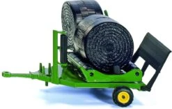 Siku 2266 Ronde Hooibalen Wikkelaar John-Deere -Overdekte Speelgoeds Winkel siku 2266 john dere ronde balen wikkelaar incl 2 balen speelactief.nl 1