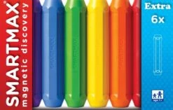SmartMax SMX104 Uitbreidingsset 6x Long Bars Lange Staven 6 SmartMax SMX104 Uitbreidingsset 6x Long Bars Lange Staven -Overdekte Speelgoeds Winkel smartmax lange manetische staven smx104 1 1