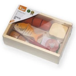 Vigatoys Snijset Lunch In Kistje -Overdekte Speelgoeds Winkel snijset linch in kistje vigatoys v0260 1 1