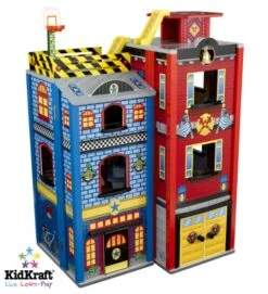 Houten Speelgoedset Voor Grote Kleine Helden -Overdekte Speelgoeds Winkel speelset voor grote kleine helden kidkraft 63239 2