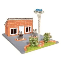 Bouwdoos Teifoc T2200 – Tankstation -Overdekte Speelgoeds Winkel teifoc t2200 tankstation 2 1