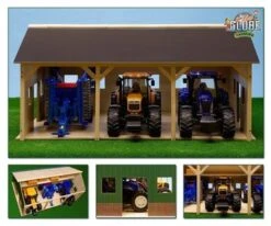 Tractorloods 3 Voertuigen Kidsglobe Schaal 1 : 16 -Overdekte Speelgoeds Winkel tractorloods kidsglobe 610340 1