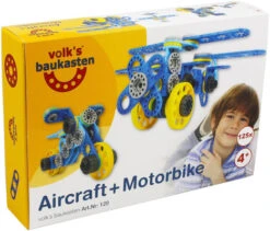 Volk’s Baukasten Aircraft + Motorbike -Overdekte Speelgoeds Winkel volk s baukasten 120 aircraft motorbike 4