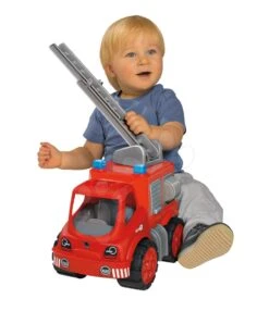 BIG Power Worker Midi Brandweer Ladderwagen -Overdekte Speelgoeds Winkel zandbakauto big power worker brandweerwagen big 56834 2